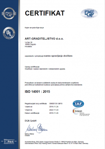ISO 14001 certifikat