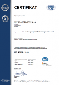 ISO 45001 certifikat